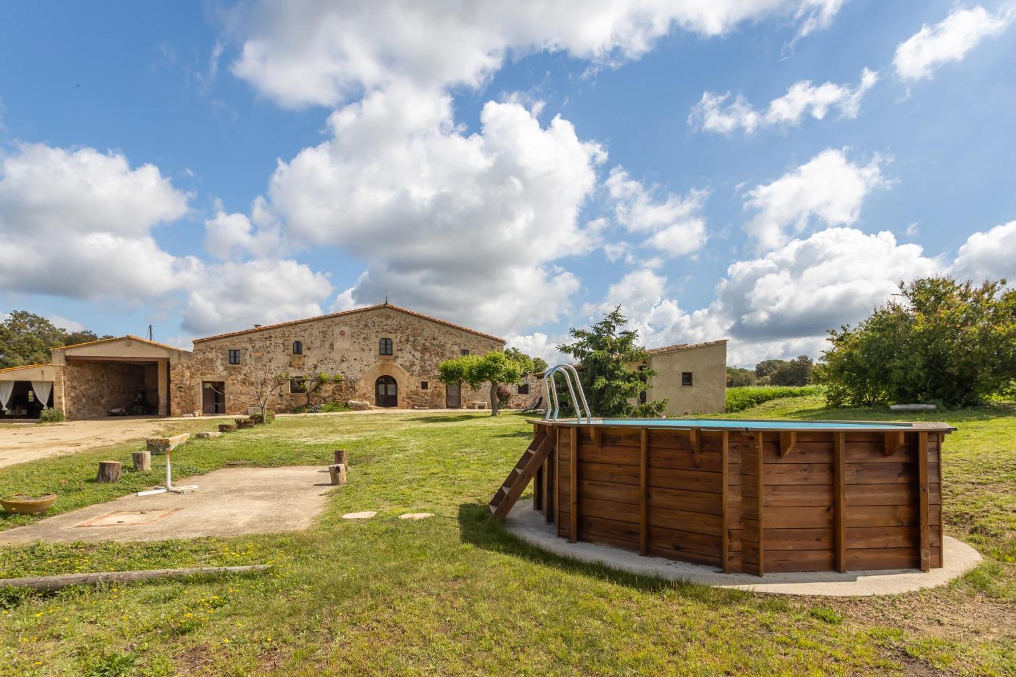 La Pahissa De Can Abras Casa Rural Girona Esterno foto